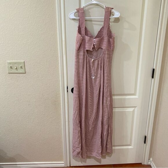 NWOT Free People Coastal Treasures Maxi Dress crochet size Medium - Picture 5 of 10